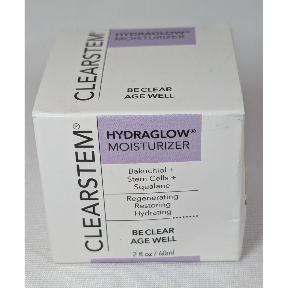 CLEARSTEM HYDRAGLOW Moisturizer Bakuchiol Stem Cells Squalane 2oz 60ml New